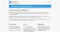 Desktop Screenshot of cameronfoundation.org