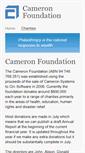 Mobile Screenshot of cameronfoundation.org